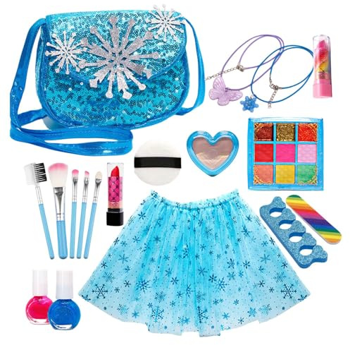 Juguetes de Maquillaje para Niñas - Estuche De Maquillaje Interactivo Y Lavable | Infantil De Juguete,para Niños Y Niñas, Hogar, Viaje, Escuelas, Jardín De Infancia, Navidad, Año Nuevo Y