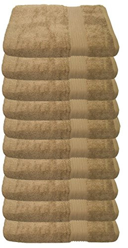Julie Julsen 10er Pack Gästetuch 29 Farben erhältlich weich und saugstark 500gsm Öko Tex Sand 30 x 50 cm B-Ware