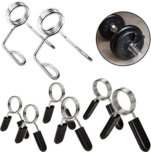 C.P. Sports Coppia di Chiusure a Molla per manubri, da 25 mm, 28 mm, 30 mm, 50 mm di Diametro, con Clip a Molla, Bloccaggio a Molla Professionale 50 mm., 2 Paar - 4 STK.
