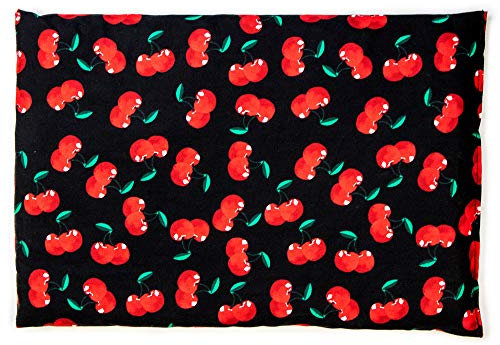 GIRAFFENLAND Traubenkernkissen 30 x 20 cm, cherry-black - Als Wärmekissen & Kältekissen - Körnerkissen für Mikrowelle und Backofen - 30x20cm