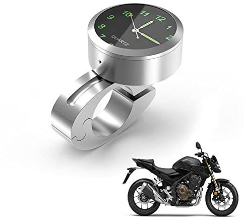 Bolwins A76CS Motorrad Lenker Uhr – Mini Quarz-Uhr für Motorräder, Wasserdicht, Beleuchtet, Digitale Zeitanzeige für Motorradlenker