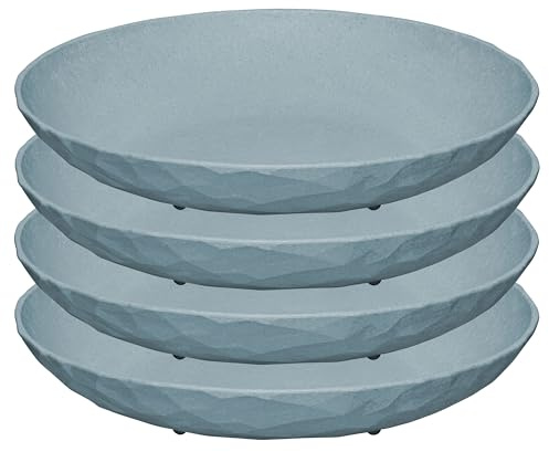 Koziol Club Plate M 4 Tiefe Teller 220 mm Nature Flower Blue 5006716