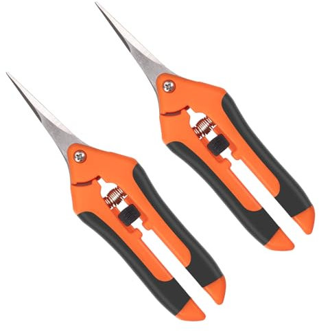 2 tijeras de jardín, podadoras de jardín, tijeras de jardín, tijeras jardineria,tijeras de acero inoxidable
