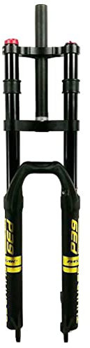 Downhill mountainbike fjädergaffel 26 27,5 29 tum resa 160 mm luftgaffel dubbelaxel framgaffel 1–1/8 rakt rör med lockout