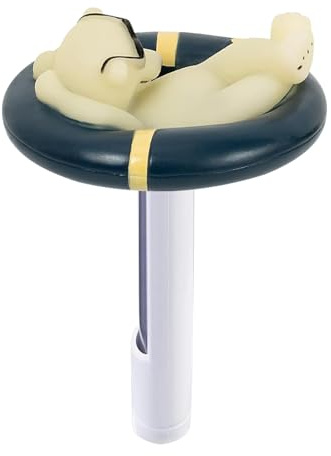 Yuemeuy Termómetro Para Piscina - Monitor Flotante De Temperatura Del Agua Para Piscinas,Herramienta De Forma Animal Con Lectura Fácil Y Precisión Para Acuarios Lagos Y Bañeras De Hidromasaje En