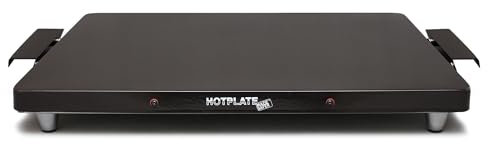 Hotplate Made Safer - Electric Food Warmer, Portable Plug-In Plate Warmer, Low Energy, Keeps Food Hot, Safe for Prolonged Use, Large Size 53 x 42cm