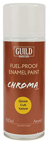 Gloss Enamel Fuel-Proof Paint Chroma (400ml Aerosol) (Gloss Cub Yellow)