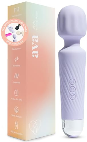 Ava Vibrator Sex Toys – Battery Life Ranging 1.5-6 Hours | Water Resistant Body Safe Silicone | Clitoral Vibrators Couples Sex Toy with Multi Patterns & speeds Vibrator for Women - 4 hrs - Purple