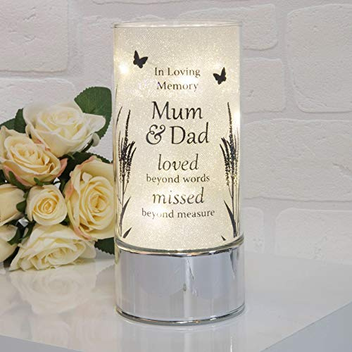 The Gift Experience Thoughts of You Memorial Tube Light - Mum & Dad