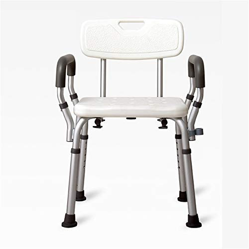 JTRHD Shower Seats Bath Chair Bathtub Shower Lift Chair Portable Bathtub Seat Adjustable White Bathtub Lift Chair With Armrests for Bathroom Elderly (Color : White, Size : 42cm)