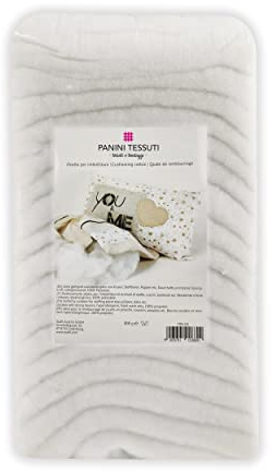 Panini Tessuti, Ovatta confezionata in 100% Poliestere, Pacchetti da 200 g/300 g/1 kg, 1 qtà = 1 Confezione, per Riempimento Tessuti, Imbottitura, Trapunta