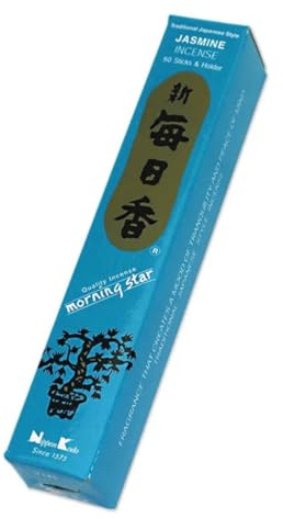 MORNING STAR - Incenso Giapponese in Stick Nippon Kodo - 50 Bastoncini a Confezione (GELSOMINO)