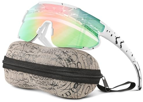 Kegrimi Kids Baseball Polarized Sunglasses: Sports Sunglasses for Boys Girls 3-12 Youth Sun Glasses for Cycling Running (pinkgreen,64mm)