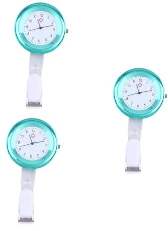 WRITWAA 3St tragbare Taschenuhr Medical Watch spangenuhr wanduhren Clip-Uhr eine wanduhr Damen Armbanduhr Herrenuhren Damenuhren Digitaluhr Krankenschwester Taschenuhr Krankenschwester Uhr