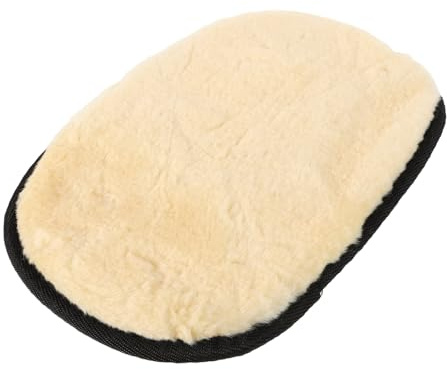 WEKADRIN Polier-Handschuh aus Kunstlammfell Polierhandschuh Poliertuch für Lederpflege Autoreinigung Effiziente Staubentfernung Schuhe Taschen