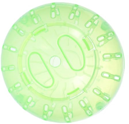 DOITOOL Pelota de Ejercicio para Hámster Verde con Ventilación Bola Interactiva Segura para Pequeños Roedores como Cobayas y Jerbos Juguete Compacto para Aumentar Actividad