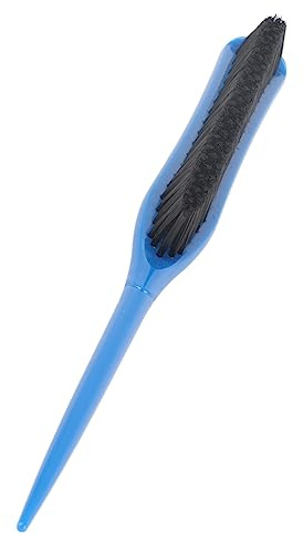 ANGGREK Spazzola per Cotonare i Capelli in Nylon a 3 File, Impugnatura Ergonomica, Pettine Volumizzante a Coda di Topo per Tutti i di Capelli (BLUE)