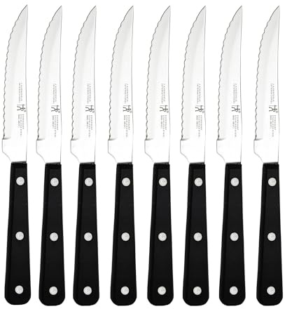 HENCKELS Razor-Sharp Steak Knife Set of 8, German Engineered Informed by 100+ Years of Mastery