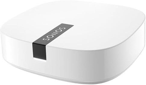 Sonos Boost WLAN Bridge, weiß – WLAN Verstärker für störungsfreie Übertragung im Sonos Home Soundsystem – Mehr Reichweite für die Verbindung der Sonos WLAN Lautsprecher