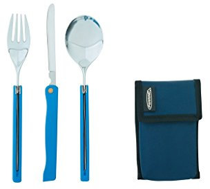 Ferrino Posate Pieghevoli Travel Blue
