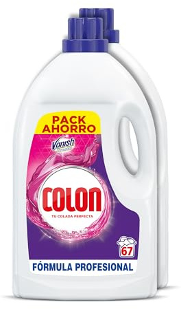 SMART PACK = 7,5 meses de Limpieza y Frescor - Colon Detergente Profesional Formato Gel Vanish Powergel (134 lavados)