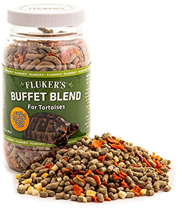 Fluker's Buffet Blend Tortoise Diet, Veggies with Fortified Pellets, 6.75 oz