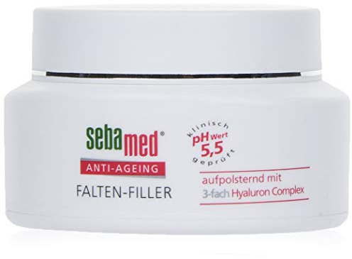 SEBAMED Anti-Ageing Falten-Filler, Falten Creme für Männer und Frauen, wirkt mit 3-fach Hyaluron Complex der hilft, Falten zu mindern und Feuchtigkeitsdepots der Haut aufzufüllen