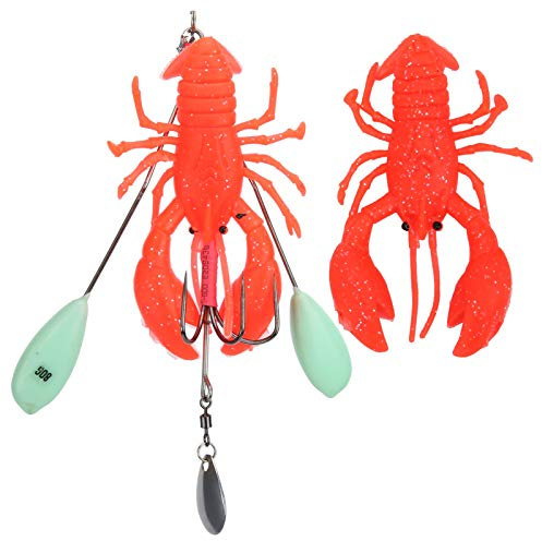 Alomejor Appât d'écrevisses Artificiel Grand appât d'écrevisses de Homard appât de pêche à la traîne en Haute mer