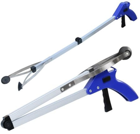 Greifer für Streu, 83cm, Greifzange für senioren faltbar greifer müllzange reacher aluminium legierung müllzange greifer für senioren müllgreifer greifhilfe für senioren, 1 Stück