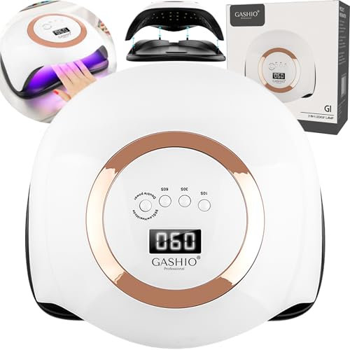 GASHIO® UV Lampe Für Gelnägel - UV LED Lampe Für Gelnägel - Led Nagellampe - Nageltrockner LED - Nagellampe mit Timer und Sensor - Nageltrockner Für Alle Nagellacke 168W Dual