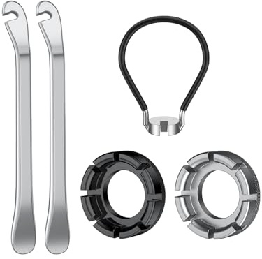 Pawfly Fahrrad Speichenschlüssel Set mit 2 Reifenhebern, Speichenwerkzeug, Felgenrichtwerkzeug, Felgenkorrekturset und 5 teiligem Fahrrad Reparatur Werkzeug Kit