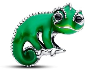 PANDORA Disney Raiponce Pascal 793983C01 Breloque en argent sterling avec cristaux artificiels qui changent de couleur