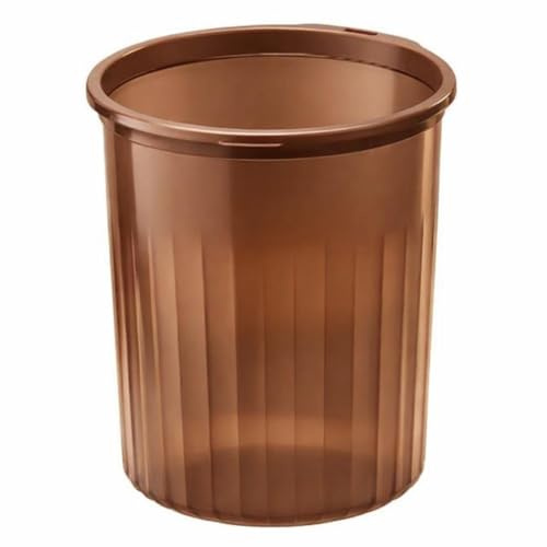 Home in Smart Cestino per la Carta con Anello Ferma-Sacco – Cestino Gettacarte – Trasparente Matte, Design Moderno