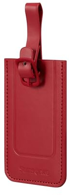 Samsonite TA Revolution - Set Etiquetas de Equipaje 2 Piezas, Etiquetas para Maletas y Bolsas, con Correa Ajustable, Tarjeta de Dirección, Solapa de Privacidad, Rojo