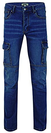 Velilla 103028S Pantalón Denim Stretch Multibolsillos, Color Denim, Talla S