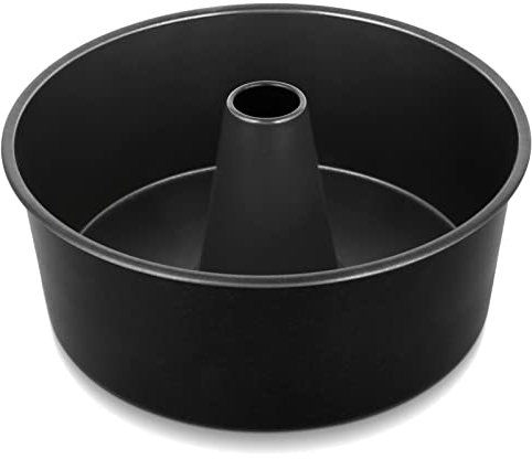 TeamFar 25,4 cm Angel Food Kuchenform, Antihaftbeschichtung, Edelstahl-Kuchenform mit Rohr, für Zuhause/Küche, gesund und hitzebeständig, einteiliges und hohles Design, leicht zu lösen und zu reinigen