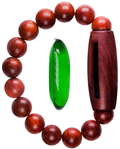 INCOGNITO - Mosquito Repellent Bracelet - Natural Lightweight Re-fillable Wooden Insect Repellent Bracelet - Anti Mosquito Bracelet with Interchangeable Capsules - Size M