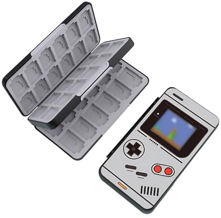 PERFECTSIGHT 48 Switch Game Card Case for Nintendo Switch 2 2025/ OLED/ Lite, Cute 48 Game Holder Cartridge Case for Game Cards and SD Cards, Kawaii Portable Compact Storage Box, Game Console