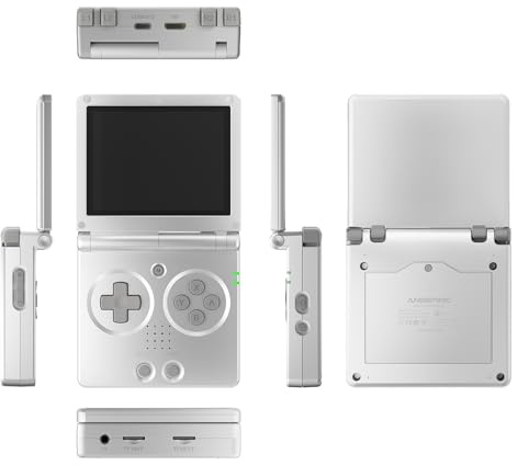 RG35XXSP - Consola de juegos portátil RG35XXSP Clamshell retro con tarjeta TF de 64 G, consola de juegos portátil con pantalla IPS de 3.5 pulgadas, batería de 3300 mAh, WiFi 5G, Bluetooth, HD, salida