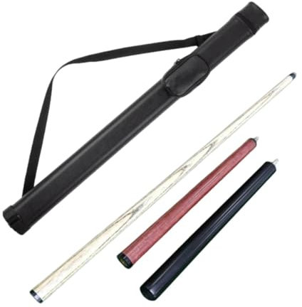 Amagogo Billard-Pool-Queue-Zubehör, modisch, leicht, tragbar, Snooker-Queue mit Aufbewahrungstasche, für Enthusiasten, Erwachsene, Pool-Sport, Schwarz