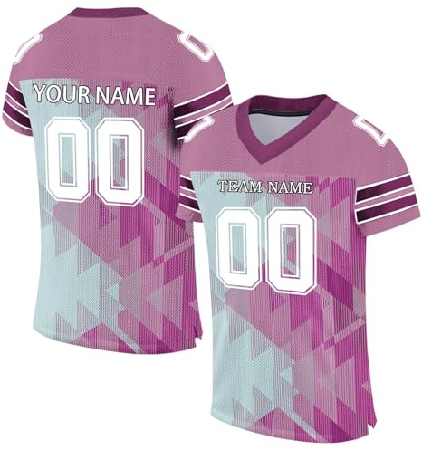 HGWOPGASD Camisetas Personalizadas de Fútbol Americano con Nombre Número Camiseta Personalizada para niños Adultos A13