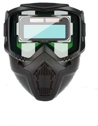 Careta Soldar, Mascara Soldar Gafas de soldadura con oscurecimiento automático, equipo de protección laboral, protector facial, banda ajustable, máscara de soldador resistente a impactos, protector fa