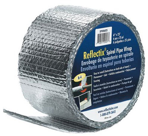 Reflectix SPW0602508 6-Inch by 25-Feet Spiral Pipe Wrap