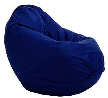 Bruni Kinder-Sitzsack Classico S in Königsblau – Sitzsack mit Innensack für Kinder, Abnehmbarer Bezug, lebensmittelechte EPS-Perlen als Bean-Bag-Füllung, aus Deutschland