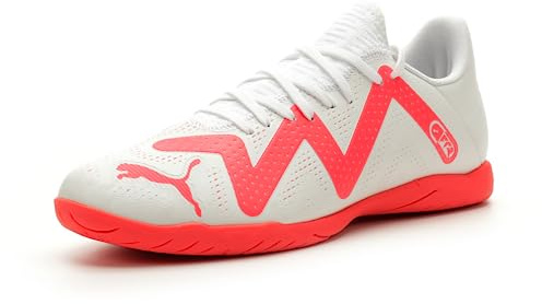Puma Future Play Indoor Trainer Scarpe da Calcio da Uomo, Orchidea a Fuoco Bianco, 46.5 EU