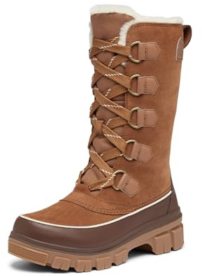 SOREL Women's Tivoli V Tall Waterproof Boot - Velvet Tan, Tobacco - 9