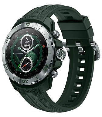 Mibro GS Explorer - GPS Multisport Smartwatch 1,32 AMOLED, Dual-Frequency GPS Sportuhr 10ATM Wasserdicht, 150+ Sportmodi, Outdoor Laufen Radfahren Tauchen Bergsteigen Wandern(Grün)