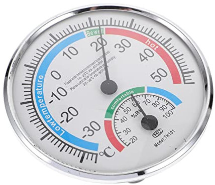 TOYANDONA Higrotermógrafo para Sauna y Exteriores Termómetro de Temperatura y Medidor para y Diseño de Dial de Leer y Usar