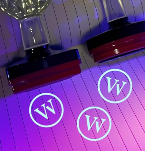 Tampons Pour Marques Invisibles (Révélées Sous Lumière UV), Sceau D'empreinte Transparente Anti-Contrefaçon Pour Documents Et Objets Personnels, Tampon Invisible Pour Billets D'entrée De Bars