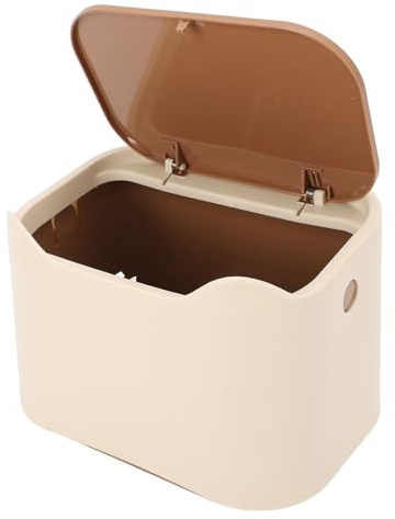 Xiuganpo Cat Trash Cat, PP Pet Waste Bin con Tapa de Prensa, Material PP de Alta Resistencia, Ahorro de Espacio, Basura para el Hogar, Recipiente de Desechos de Gato